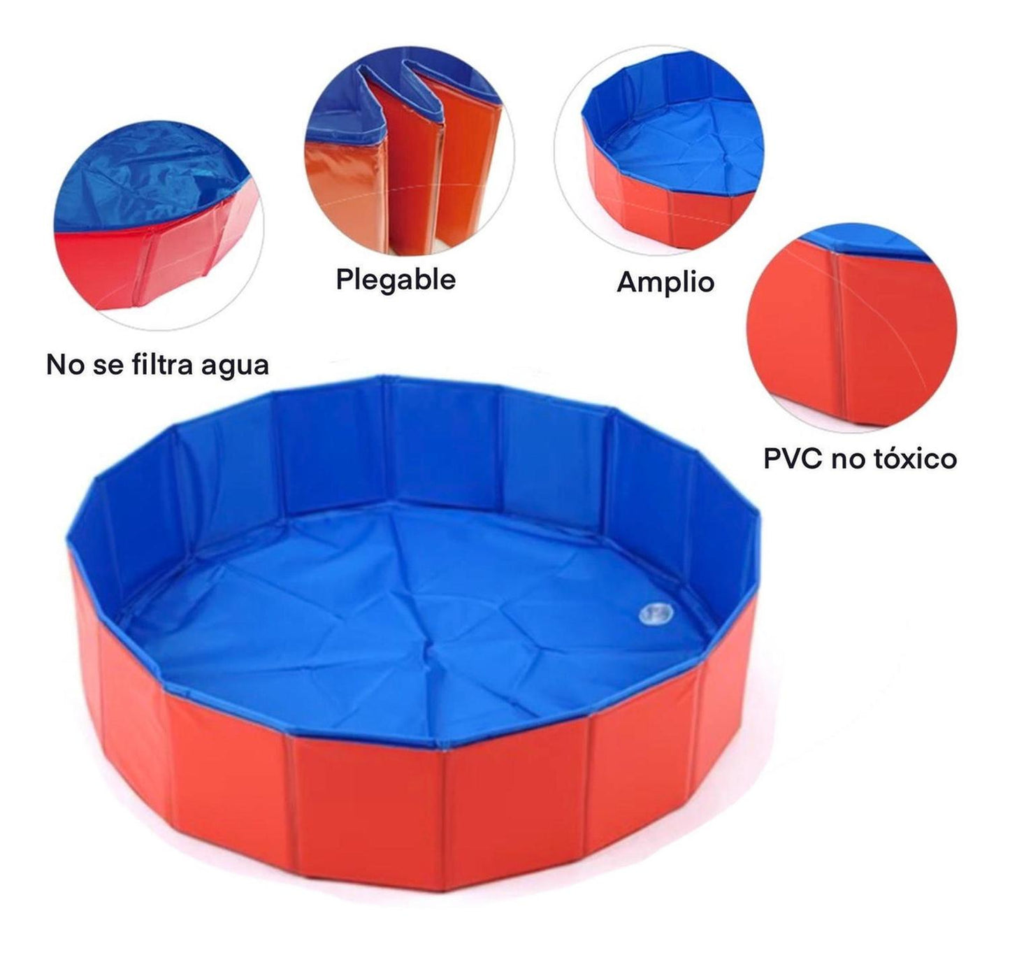 Piscina mediana para mascotas 80 x 30 cm