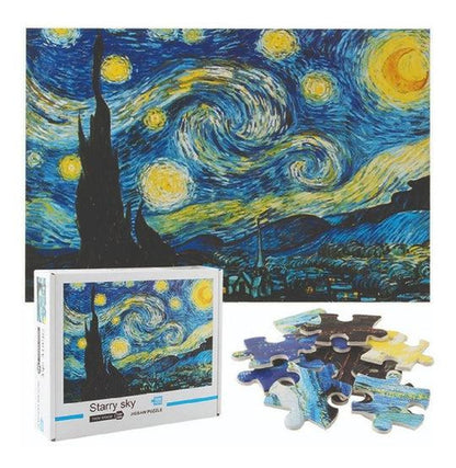 Rompecabezas 1000 Piezas 70x50cm - Noche estrellada - Puzzle