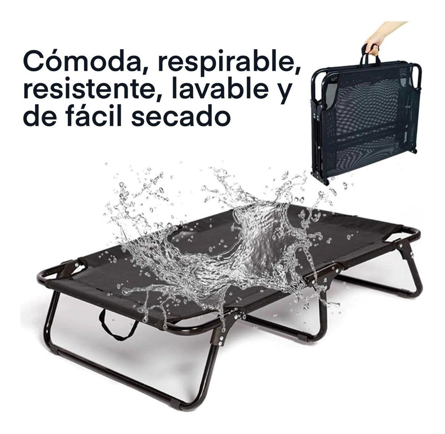 Cama Elevada Pequeña Impermeable Para Perros, Cama Plegable.